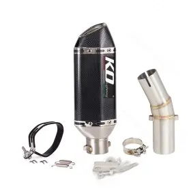 Hpmppi015-f Ko Lightning Ko002 51mm Mufflers For Kawasaki Ninja 650r Ex650 Er6n 2006-2011 Exhaust Mid Link Pipe