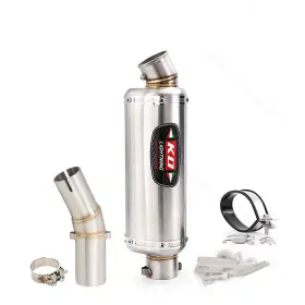 Hpmppi015-f Ko Lightning Ko003 Slip 51mm Mufflers For Kawasaki Ninja 650r Ex650 Er6n 2006-2011 Exhaust Mid Pipe
