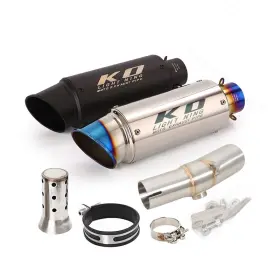 Hpmppi015-f Ko Lightning Ko077 For Kawasaki Ninja 650r Ex650 Er6n 2006-2011 Exhaust Mid Pipe Mufflers Db Killer