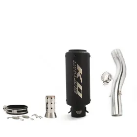 Hpmppi020-a Ko Lightning Ko077 Slip For Kawasaki Ninja Zx10r 2004-2005 Exhaust Mid Pipe System Muffler Silencer