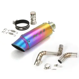 Ko Lightning Hpmppi039-a Ko077 Exhaust Slip On Muffler Tips Mid Link Pipe Modified For Duke 390 200 2012-2016
