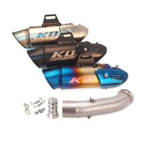 Hpmppi039-j Ko Lightning Ko132 Exhaust Mid Pipe Mufflers Silencer Modified For Duke 125 250 390 Rc390 2017-2020