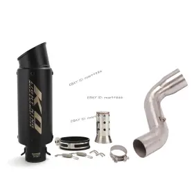 Hpmppi047-f Ko Lightning Ko077 For Honda Cbr1000rr 2008-2016 Exhaust System Middle Link Pipe Mufflers Db Killer