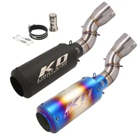 Hpmppi047-q Ko Lightning Ko077 For Honda Cbr1000rr 2017-2025 Exhaust Connect Mid Pipe Black Mufflers Db Killer