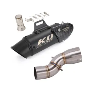 Hpmppi047-q Ko Lightning Ko132 For Honda Cbr1000rr 2017-2025 Motorcycle Exhaust Mid Pipe Black Mufflers System