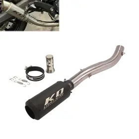 Hpmppi049-e Ko Lightning Ko077 For Ducati Scrambler Icon Full Throttle Motorcycle Exhaust Muffler 51mm Mid Pipe