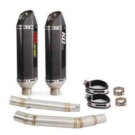 Hpmppi064-c Ko Lightning Ko072 For Suzuki Hayabusa Gsx1300r 2008-2020 Exhaust Connect Middle Pipe Dual Mufflers