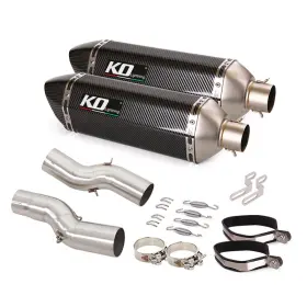 Hpmppi064-d Ko Lightning Ko072 For Suzuki Gsx1300r 2021-2025 Motorcycle Exhaust Middle Pipe 51mm Muffler System
