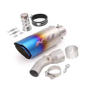 Hpmppi065-k Ko Lightning Ko106-b For Kawasaki Ninja 650 Z650 2023-2025 Motorcycle Exhaust Middle Pipe Muffler Tip