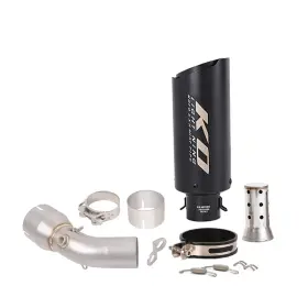 Hpmppi065-k Ko Lightning Ko106-c For Kawasaki Ninja 650 Z650 2023-2025 Motorcycle Exhaust Mid Pipe Black Mufflers