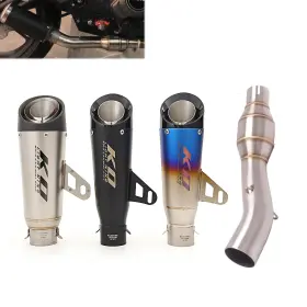Hpmppi090-c Ko Lightning Ko064 For Benelli 302s 2019-2025 Motorcycle Exhaust Middle Pipe Black Mufflers System