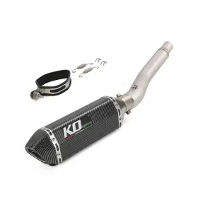 Hpmppi131-e Ko Lightning Ko001 For Honda Cbr250r 2011-2016 Motorcycle Exhaust Middle Pipe Black Mufflers System