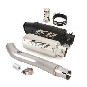 Hpmppi131-e Ko Lightning Ko077 For Honda Cbr250r 2011-2016 Motorcycle Exhaust Mid Pipe Black Mufflers Db Killer
