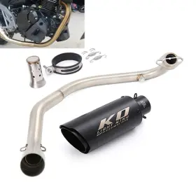Hpmppi156-a Ko Lightning Ko106 For Cf-moto St Papio 125 Exhaust System Header Link Pipe Slip Muffler Db Killer