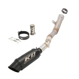 Ko Lightning Hpmppi198-b C D Ko021 For Kawasaki Ninja Zx10r 2021-2024 Exhaust Slip On Muffler Mid Link Pipe System