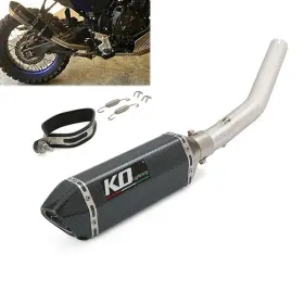 Hpmppi205-b Ko Lightning Ko001 For Yamaha Tenere 700 Xtz07 2019-2025 Exhaust System Middle Pipe Black Mufflers