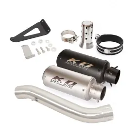 Hpmppi235-a Ko Lightning Ko077 For Aprilia Tuono V4 1100 2017-2020 Exhaust Middle Pipe Black Mufflers Db Killer