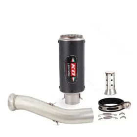 Hpmppi241-b Ko Lightning Ko077 For Cf-moto Nk800 800nk 2023-2025 Exhaust Link Middle Pipe Mufflers Carbon Fiber
