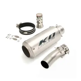 Hpmppi244-a Ko Lightning Ko077-a For Kawasaki Ninja Zx4r Zx4rr 2023-2025 Exhaust Connect Mid Pipe Sliver Mufflers