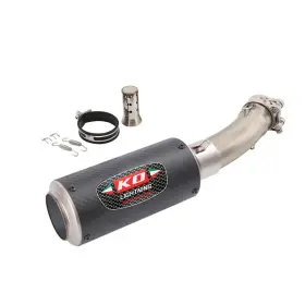 Hpmppi244-a Ko Lightning Ko077 For Kawasaki Ninja Zx4r Zx4rr 2023-2025 Exhaust System Mid Pipe Mufflers Carbon