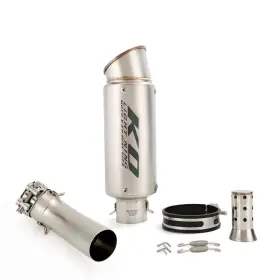 Hpmppi244-a Ko Lightning Ko77-g Slip-on For Kawasaki Ninja Zx4r Zx4rr 2023-2025 Exhaust Mid Pipe Sliver Mufflers