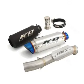 Hpmppi276-a Ko Lightning Ko077 For Cf-moto Ibex800 2022-2025 Exhaust System Mid Pipe Black Mufflers Db Killer
