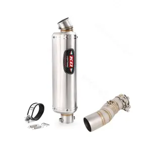 Hpmppi287-a Ko Lightning Ko003 Slip For Cf-moto 450mt 2024-2025 Motorcycle Exhaust Mid Link Pipe Black Mufflers