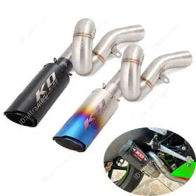 Mptp011106 Ko Lightning For Kawasaki Ninja Zx6r Zx636 2009-2023 Exhaust System Mid Pipe Muffler Silencer