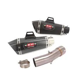 Kobmoemp Pi158-b For Suzuki Sv650 2003-2015 Exhaust System Mid Link Pipe Slip On 51mm Db Killer