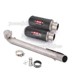 Kolightning 077053i For Suzuki Gsxr 1000 2009-2011 Exhaust Muffler Carbon Fiber 51mm Exhuast