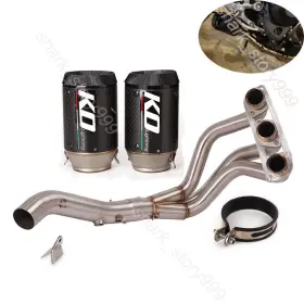 4hqaeq1s1 Kolightning For Yamaha Mt-09 2014-2020 Fz09 Xsr900 Exhaust Escape Front Pipe Carbon Muffle