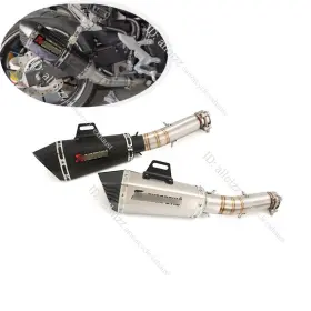 Kolightning 599hnlnd For Honda Cbr500r Cb500x Cb500f 2013-2019 Exhaust Middle Link Tube Black Muffler