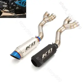 Kolightning 878jnrw For Bmw S1000rr S1000r 2010-2014 Exhaust Escape Mid Pipe 51mm Black Muffler 2 Inch