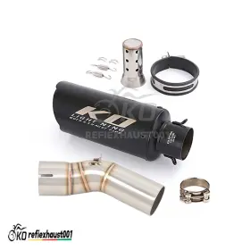 Arwj73821 Kolightning Slip On For Kawasaki Ninja Zx10r 2011-25 Mid Link Pipe 51mm Muffler Exhaust Tips