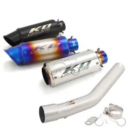 B20589y2 Kolightning Tenere 700 2019-2025 Slip For Yamaha Xtz07 Exhaust Link Pipe Muffler Tips 300mm