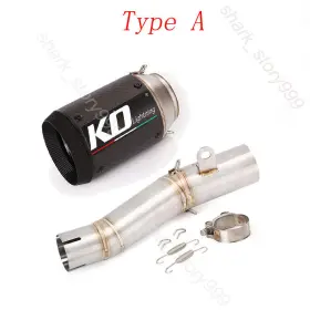 C129e149s1 Kolightning For Yamaha Yzf R6 2006-24 Slip On System Exhaust Tips Mid Pipe Carbon Muffler #3