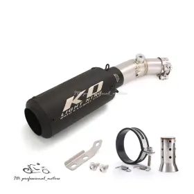 C15f89s1 Kolightning For Kawasaki Er-6n Ninja 650 Ex650 2006-2011 Slip On Muffler Black Exhaust Tips