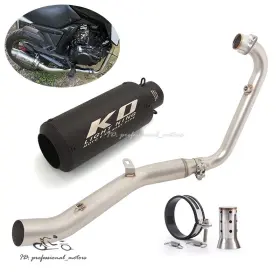 Kolightning C239a89s1 For Lifan Kp-mini 150 Lf150-5u 2015-2025 Exhaust System Header Black Muffler