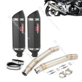 Dlwjeh2587 Kolightning For Suzuki Hayabusa Gsx1300r 2008-2017 Exhaust Set Mid Pipe Muffler System L&r