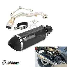 Ewjg47285 Kolightning For Yamaha Zuma 125 Bws 2002-2021 Full Exhaust System Muffler Tip Front Pipe