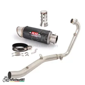 Ghfj74285 Kolightning For Lifan Kp-mini 150 2015-2025 Slip On Exhaust System Header Pipe Muffler Tips