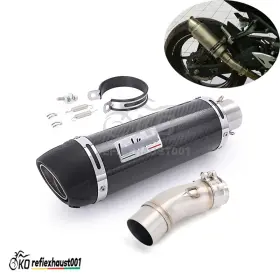 Gref84392 Kolightning For Kawasaki Ninja 400 2017-2025 500 2024 2025 Slip On Exhaust Pipe Carbon