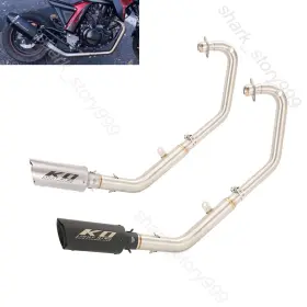 Hj6321549m95 Kolightning For Lifan Kpt 200 Kpm 2021-25 Full System Exhaust Header Pipe Black Muffler