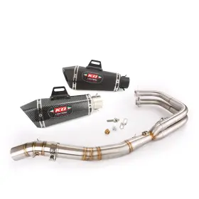 Hmmptp001 Kolightning For Kawasaki Ninja 250 400 2017-2022 Full Exhaust System Header Pipe Muffler Tip