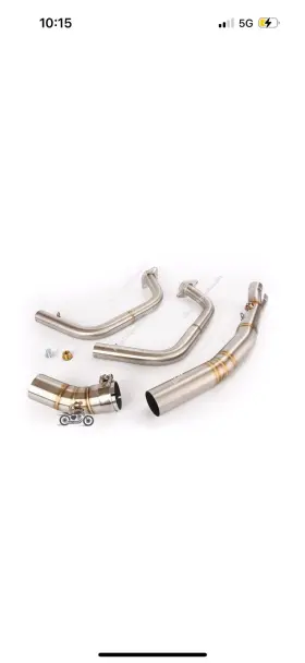 Hpmp1021y123 Kolightning For Kawasaki Z400 Ninja 400 250 2017-2022 Exhaust System 51mm Header Link Pipe