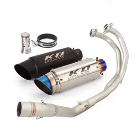 Hpmppi007-d Kolightning Ko077 Exhaust Front Pipe Mufflers Tube For Yamaha Yzf-r25 Yzf-r3 Mt-03 Mt-25 2016-2025
