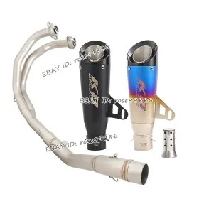 Kolightning Hpmppi007-d-x Ko064 For Yamaha Yzf R3 R25 Mt03 Mt25 Exhaust Tips Front Link Pipe Mufflers Silencers