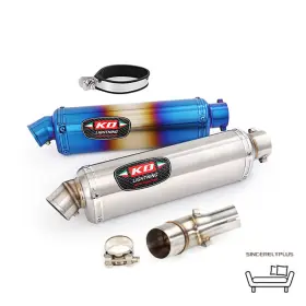 Hpmppi007a Kolightning Ko003 51mm 2ftft Universal Motorcycle 350mm Exhaust Muffler Loud Tips