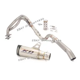 Kolightning Hpmppi012-c Ko064 For Kawasaki Ninja 250 300 Z250 2013-2016 Exhaust System Pipe 51mm Muffler Tube
