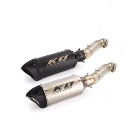 Hpmppi023-a Kolightning Ko123 For Honda Cb300f Cbr300 2015-2018 51 Mm 2 Exhaust Mid Pipes Muffler Tips